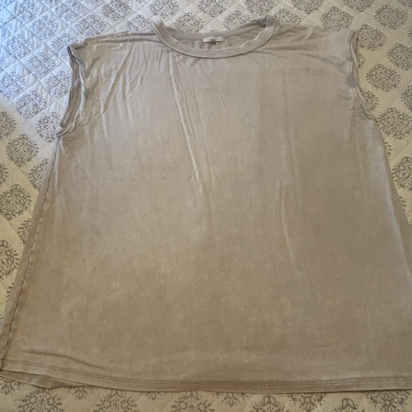 JODIFL Beige Muscle Tee - Picture 1 of 2